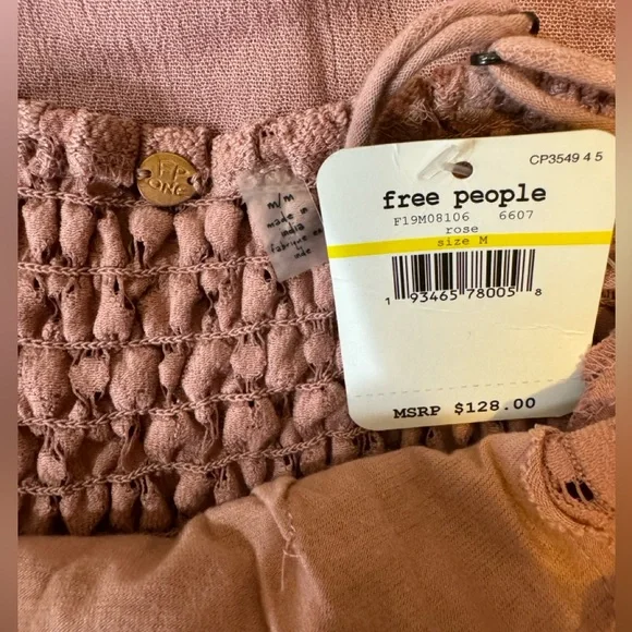 NWT FP Free People One Adella Maxi Slip Dress $128 Rose Pink - Picture 10 of 12